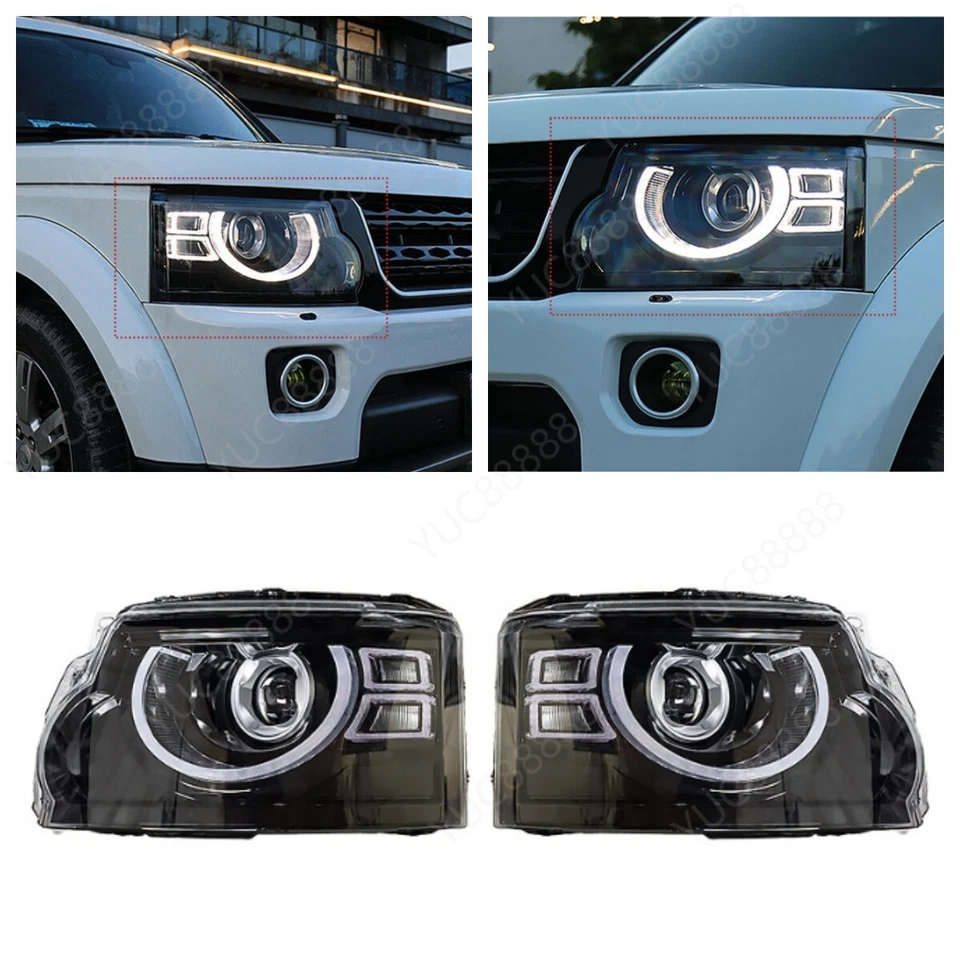 Conjunto de par de faros delanteros LED para Land Rover Discovery LR4 2010-2016 Foto 1 de 4