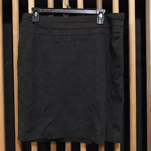 Cabi Skirt Womens Size 12 Gray Stretch Rayon Nylon Preppy Minimalist Capsule - Picture 1 of 6
