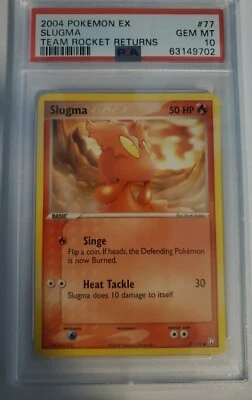 Pokemon Rocket Returns Slugma PSA 10 - Image 1 of 2