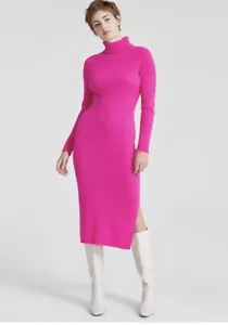 Charter Club Women's 100% Cashmere Turtleneck Midi Sweater Dress, - Picture 1 of 4