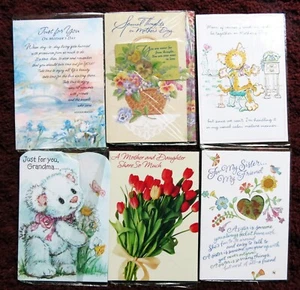 RARE Vintage 1994 Hallmark Mother's Day 10 minute Phone card set of 6 mint - Picture 1 of 8
