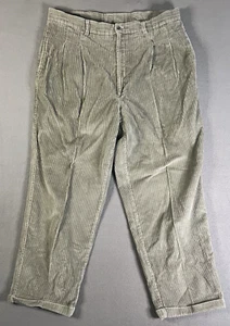 Pantalone velluto a coste vintage anni 90 taglia 36x30 largo colori skate Alexander Julian verde - Foto 1 di 10