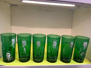 Vintage 1950’s 6 Piece Blackwood Brothers Anchor Hocking Glass Set ~ Excellent - Picture 1 of 5