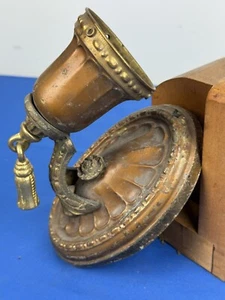 Aplique de latón y bronce C.1920 ~ montador de borla de latón macizo de 2 1/8" - Imagen 1 de 10