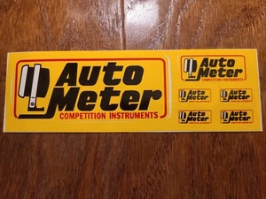 MEDIDOR AUTOMÁTICO Medidores Muscle Car, Instrumentos de Competición Juego de 6 Pegatinas, ¡NUEVO! - Imagen 1 de 2