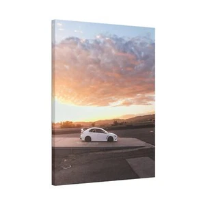 Mitsubishi Evo 10 High Resolution Museum Quality Vertical Car Canvas Print #003 - Picture 1 of 10