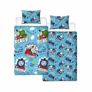 THOMAS THE TANK ENGINE SKETCHBOOK SINGLE DUVET 2 IN 1 REVERSIBLE BEDDING - Picture 1 of 3