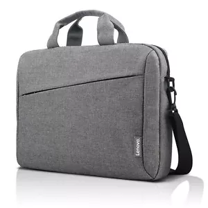 Borsa a tracolla Lenovo 15,6 pollici T210 grigia per laptop resistente all'acqua adatta ai viaggi - Foto 1 di 8
