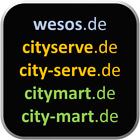 5 Domains: wesos.de / cityserve.de / city-serve.de / citymart.de / city-mart.de 