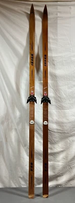 Vintage HUSKI Classic 188cm Wooden Cross Country Skis Geze 3-Pin Bindings - Image 1 of 4