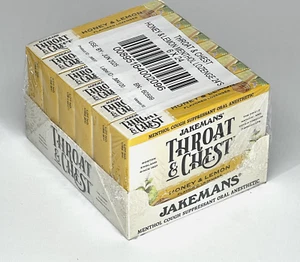 Pack of 6 - Jakeman's Throat & Chest | Honey & Lemon | 24 Lozenges - NEW - Picture 1 of 4