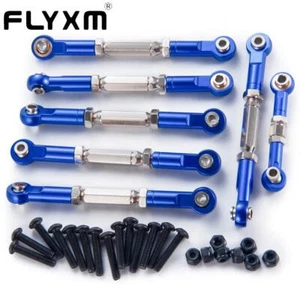 FLYXM 7Pcs Aluminum Camber Link with Rod Ends for Traxxas Slash 2WD 1/10 Upgrade - Picture 1 of 10