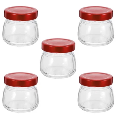  5 Pcs Weckgläser Mit Deckel Bügelglas Klein Versiegeltes Vorratsglas Kleine - Bild 1 von 4