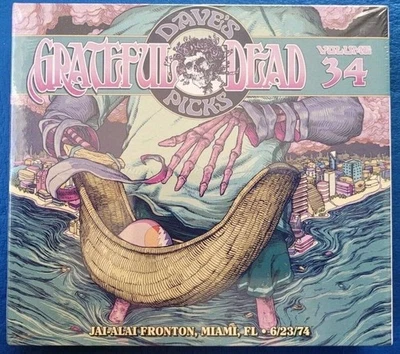 Grateful Dead DAVE'S PICKS 34 With 2020 BONUS DISC MIAMI  1974 NEW SEALED 4CD - Image 1 of 2