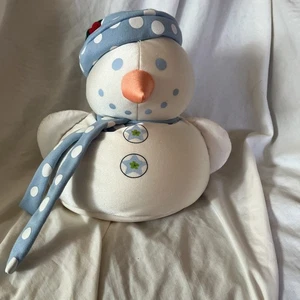 Moshi Schneemann Plüsch Weihnachtsdeko Feiertage Stofftier Microbeads Stofftier - Bild 1 von 5