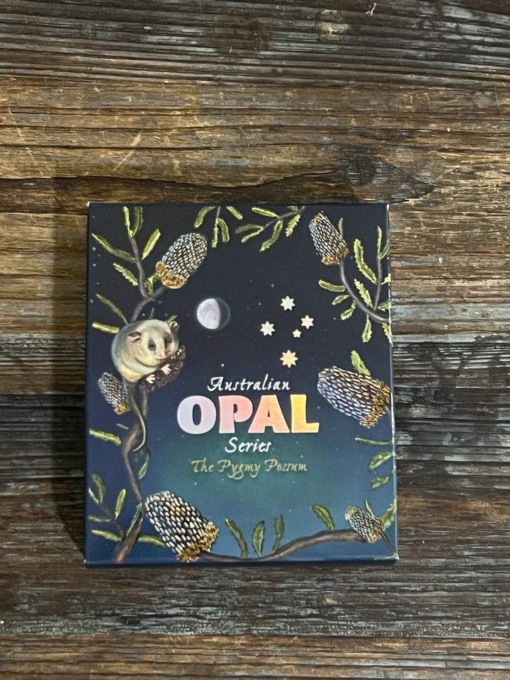 2013 Proof Opal Pygmy Possum 1 OZ Silver Australia Perth Mint Opal Series RARE - Image 1 of 4