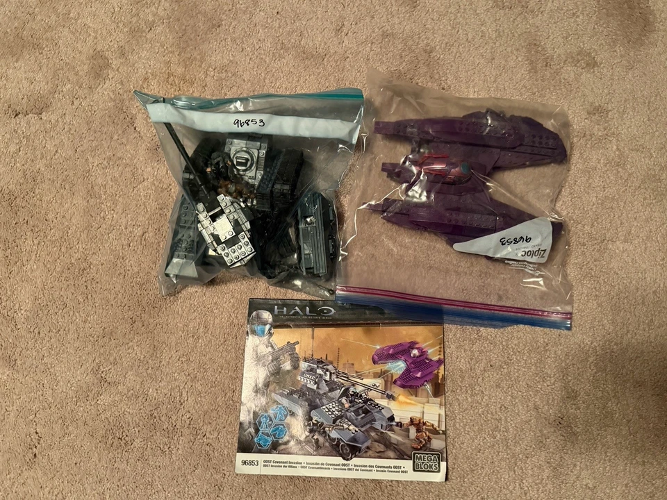 HALO Mega Bloks 96853 ODST COVENANT INVASION UNSC Scorpion Vampire 99% Completo - Imagem 1 de 1