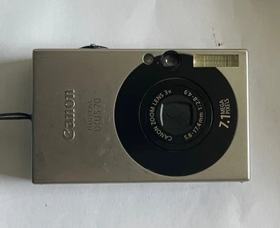 Canon IXUS 70 7,1MP Digitalkamera - Silber / Schwarz - Bild 1 von 2