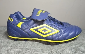 Botines de fútbol Umbro Speciali Pro FG Elite azul marino/amarillo 86591. Talla 11 - Imagen 1 de 8