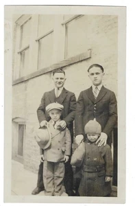 Vintage Vernacular Snapshot 1926 Fathers and Sons - Picture 1 of 2