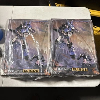 X-Transbots Eligos MX-111+ 86 Saboteur Cyclonus Transformers Clear Version - Image 1 of 2