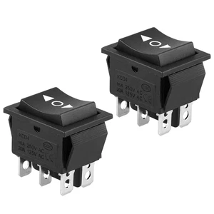 Eeekit 2 Pack 6 Poliger Moment Wippschalter, SPST Eingebettet Wippschalter Kipps - Bild 1 von 7