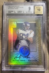 2000 Donruss Elite Passing The Torch Auto Randy Moss PT-2 31/1500 BGS 9 - Picture 1 of 1