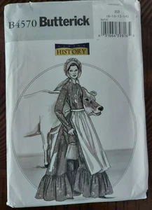Butterick B4570 Making History Prairie Dress/Apron/Bonnet Pattern Size  BB 8-14 - Picture 1 of 4