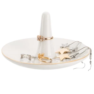 Weißer Keramik Schmuck Ring Halter - Bild 1 von 4