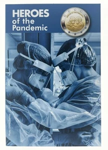 Coincard 2 Euro Sondermünze Malta 2021"Helden der Pandemie" - Bild 1 von 2