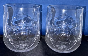 Adorable Disney  STITCH Sculpted Acrylic Drinking Tumbler Glass Set of 2 - Picture 1 of 4