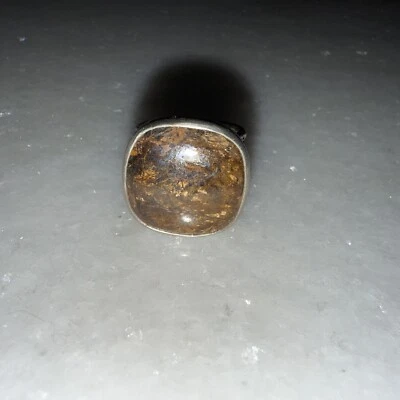 Anillo SILPADA 925 Plata de Ley Broncito Oro Manchas Piedra R1738 Talla 7 Foto 1 de 4