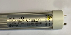 Tubo de luz LED Minimise 4 pies - T8 18W - 3800-4200K - blanco cálido #99E2 - Imagen 1 de 4