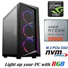 Amd Ryzen 7 5800X 8-Core Rtx 3060 Gaming Compute 1Tb Ssd 16Gb Ram Rgb Pc