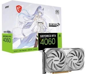 MSI GeForce RTX 4060 VENTUS 2X WHITE 8G OC VTS Video Card GDDR6 17 Gbps 128 bit - Picture 1 of 5