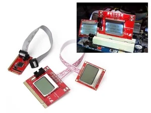 Motherboard Tester PC - 2 LCD SCREENS - PCI MiniPCIE MiniPCI LPC Interfaces - Picture 1 of 1