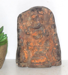 1930s Antique Stone Lord Ganesha Decorative Figure Statue Hindu Religious 10105