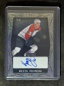2024 Leaf Metal Hockey Legends Auto PETG Acetate Dots Keith Primeau 3/8 - Picture 1 of 2