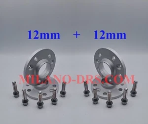 KIT 4 DISTANZIALI RUOTA 12+12mm ALFA ROMEO GIULIETTA + BULLONI - Imagen 1 de 1