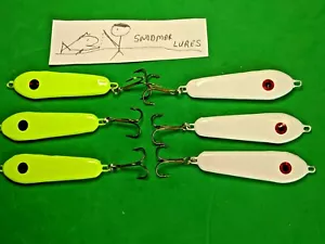 6 - 1 1/2 OZ CUCCHIAIO DA LASTRA ESCA DA PESCA JIGGING PIOMBO DA FUSIONE - Foto 1 di 7