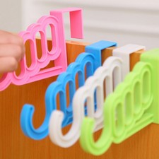 Pratice Trendy Candy Color Multifunctional Bathroom Kitchen Door Hanger Hooks