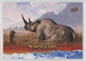 2015 Upper Deck Dinosaurs Ice Age Creatures SSP Extinction Red Woolly Rhino 0q2