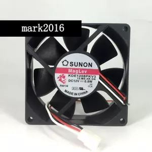 SUNON KDE1208PKV3 13.MS.AR.GN DC 12V 0.8W 3-Wire 80x80x20mm Server Cooling Fan - Picture 1 of 1