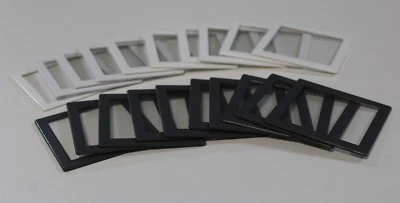 10 Stück Gepe Mittelformat Diarahmen Glas 6x6 verglast Antinewton MF 7x7 - Imagem 1 de 4