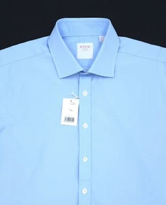 Thomas Pink Mens 15.5 39 Long Classic Fit Dress Shirt French Cuff Light Blue NWT - Picture 1 of 10