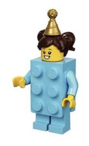 Lego® Minifigur Brick Kostüm Mädchen Build a Minifigure BaM Birthday Party NEU - Picture 1 of 1