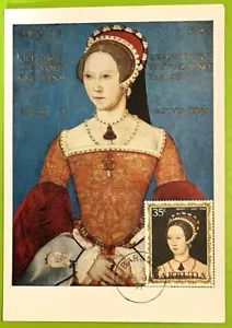 Mary I National Portrait Gallery Postcard 1971 Barbuda Master John - Bild 1 von 3