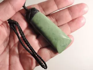 New Zealand Maori Greenstone Pounamu LIGHT GREEN INANGA Nephrite Jade TOKI/ADZE! - Picture 1 of 7