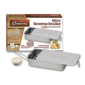 Stovetop Smoker Original Mini Indoor Outdoor Smoking Meat Fish Veggies Cooking - Picture 1 of 4