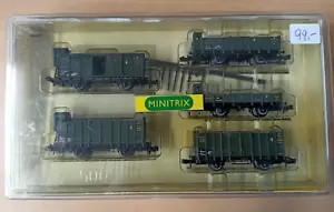 Minitrix 15005: 5 tlg Wagenset Bayr. Güterwagen, in OVP, (ZS 43) - Bild 1 von 5